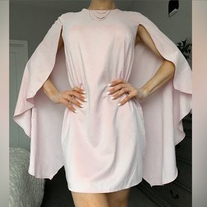 Pale Pink Cape Dress